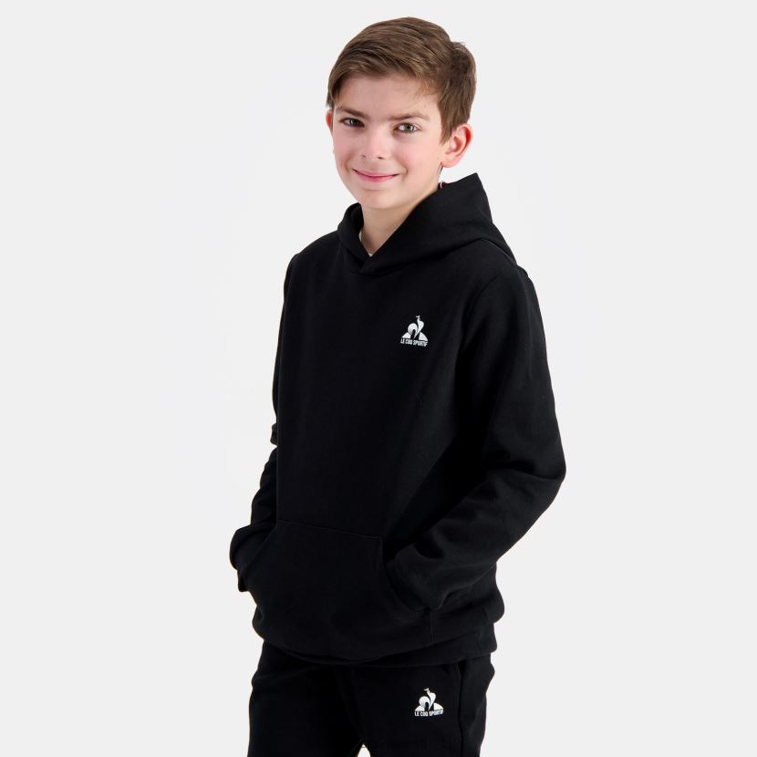 ee Le Coq Sportif Riietus lapsed kapuutsiga dressipluus must must TT862D399