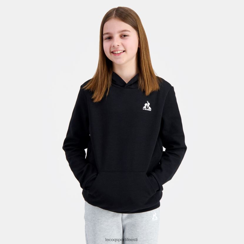 ee Le Coq Sportif Riietus lapsed kapuutsiga dressipluus must must TT862D399