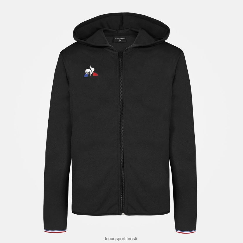 ee Le Coq Sportif Riietus lapsed kapuutsiga, musta lukuga dressipluus must TT862D400