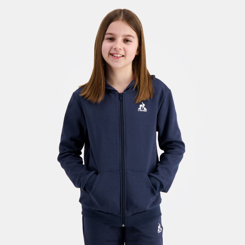 ee Le Coq Sportif Riietus lapsed sinise lukuga kapuutsiga dressipluus sinine TT862D398