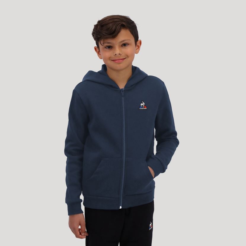 ee Le Coq Sportif Riietus lapsed sinise lukuga kapuutsiga dressipluus sinine TT862D670