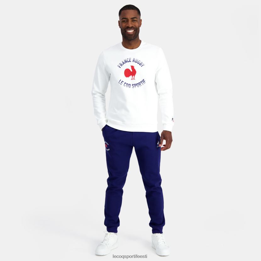 ee Le Coq Sportif Riietus mehed dressipluus - prantsusmaa ragbi valge valge TT862D3