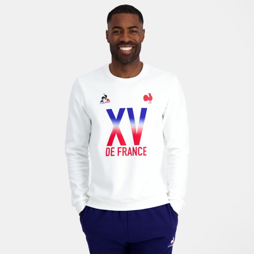 ee Le Coq Sportif Riietus mehed dressipluus - xv de france valge valge TT862D26