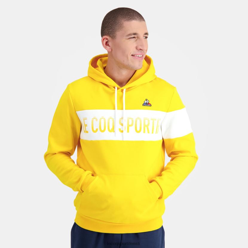 ee Le Coq Sportif Riietus mehed kapuutsiga dressipluus kollane kollane TT862D438