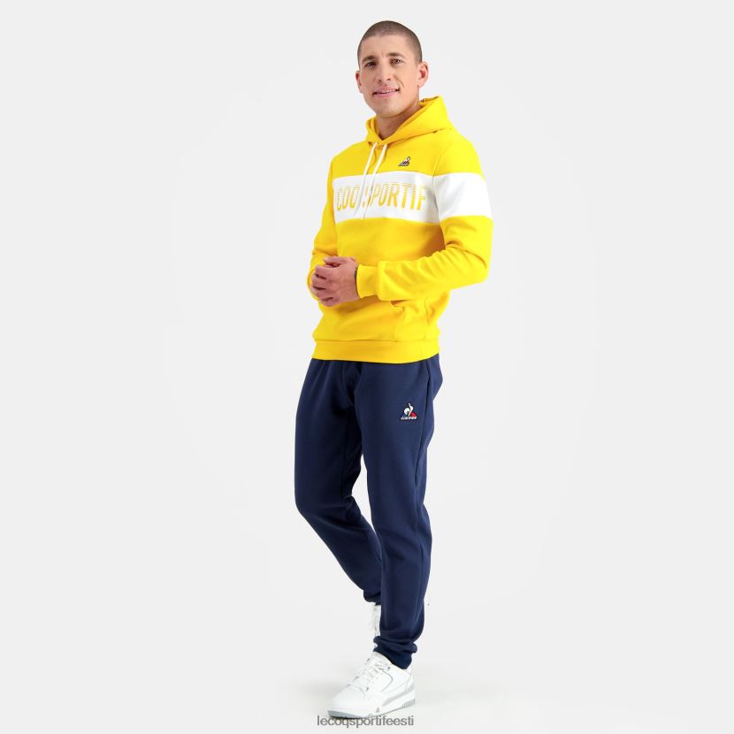 ee Le Coq Sportif Riietus mehed kapuutsiga dressipluus kollane kollane TT862D438
