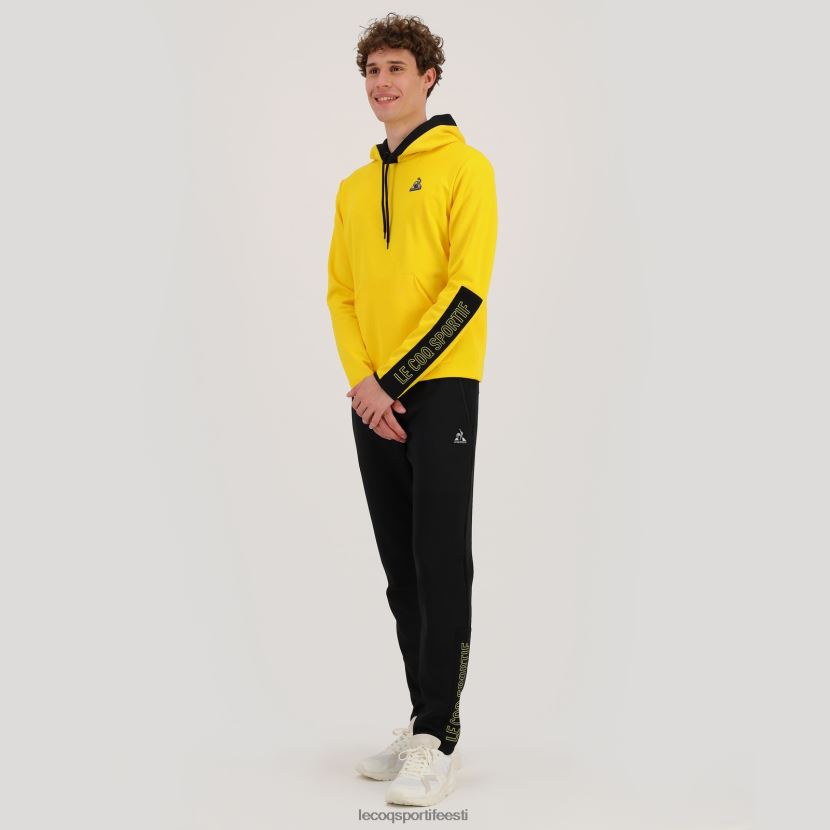 ee Le Coq Sportif Riietus mehed kapuutsiga dressipluus kollane kollane TT862D451