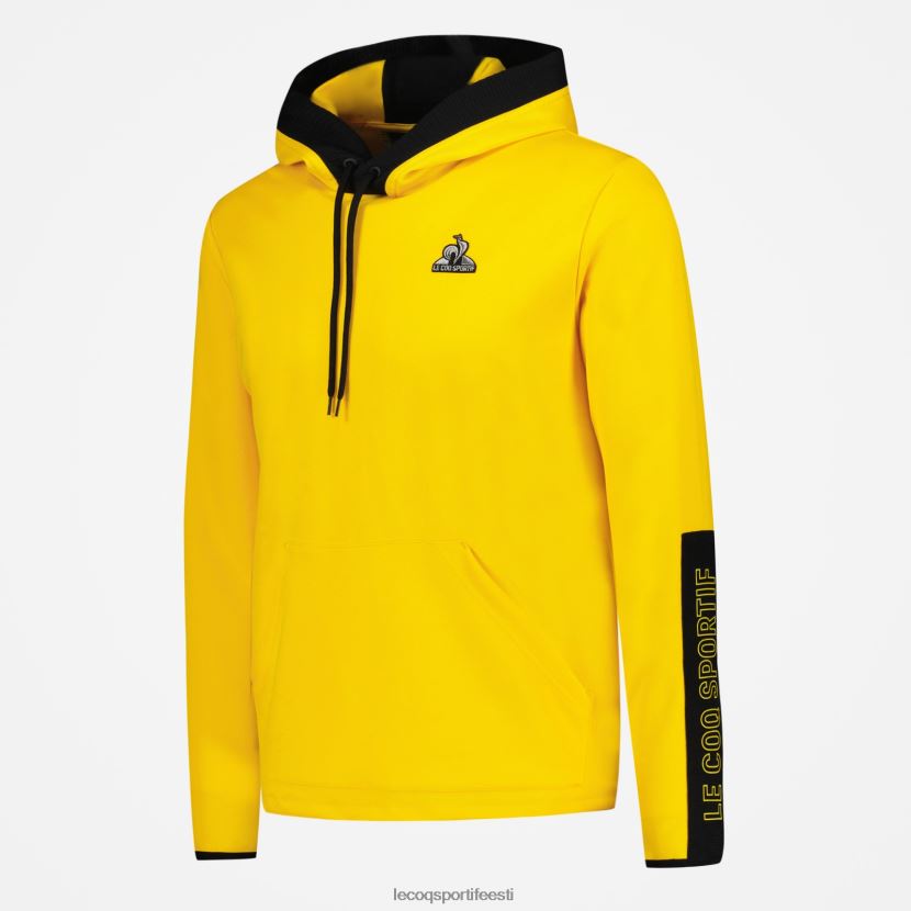 ee Le Coq Sportif Riietus mehed kapuutsiga dressipluus kollane kollane TT862D451