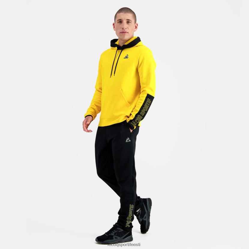 ee Le Coq Sportif Riietus mehed kapuutsiga dressipluus kollane kollane TT862D451
