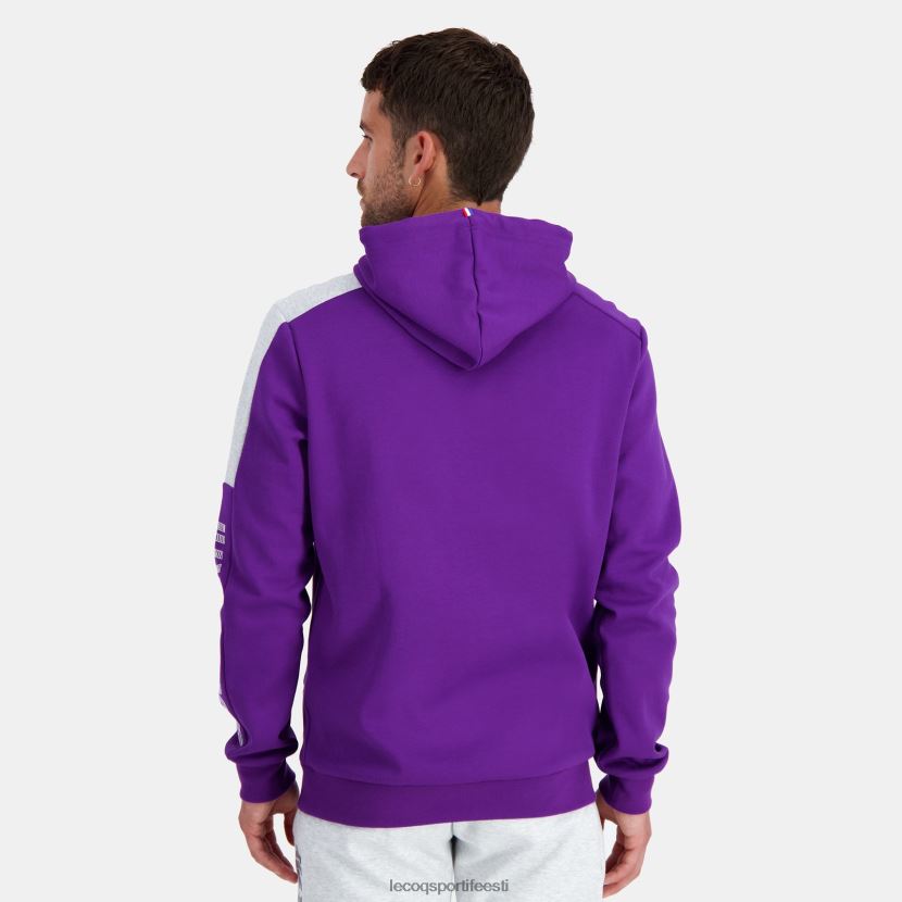 ee Le Coq Sportif Riietus mehed kapuutsiga dressipluus lilla lilla TT862D442