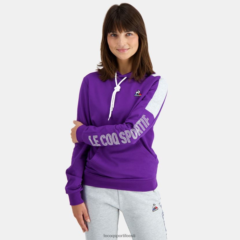 ee Le Coq Sportif Riietus mehed kapuutsiga dressipluus lilla lilla TT862D442