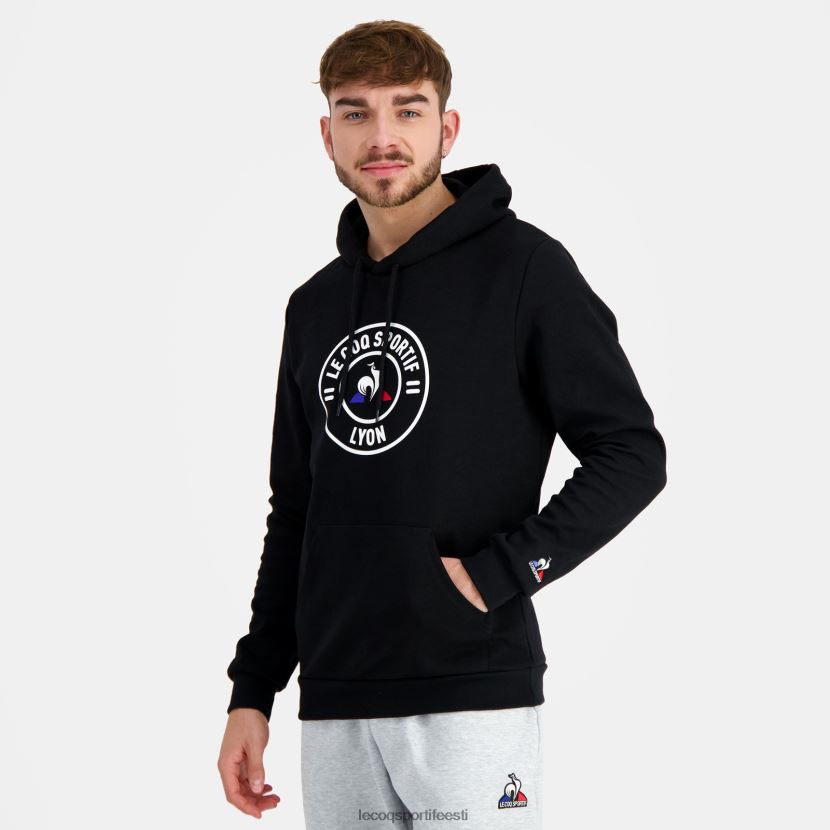 ee Le Coq Sportif Riietus mehed kapuutsiga dressipluus must must TT862D43