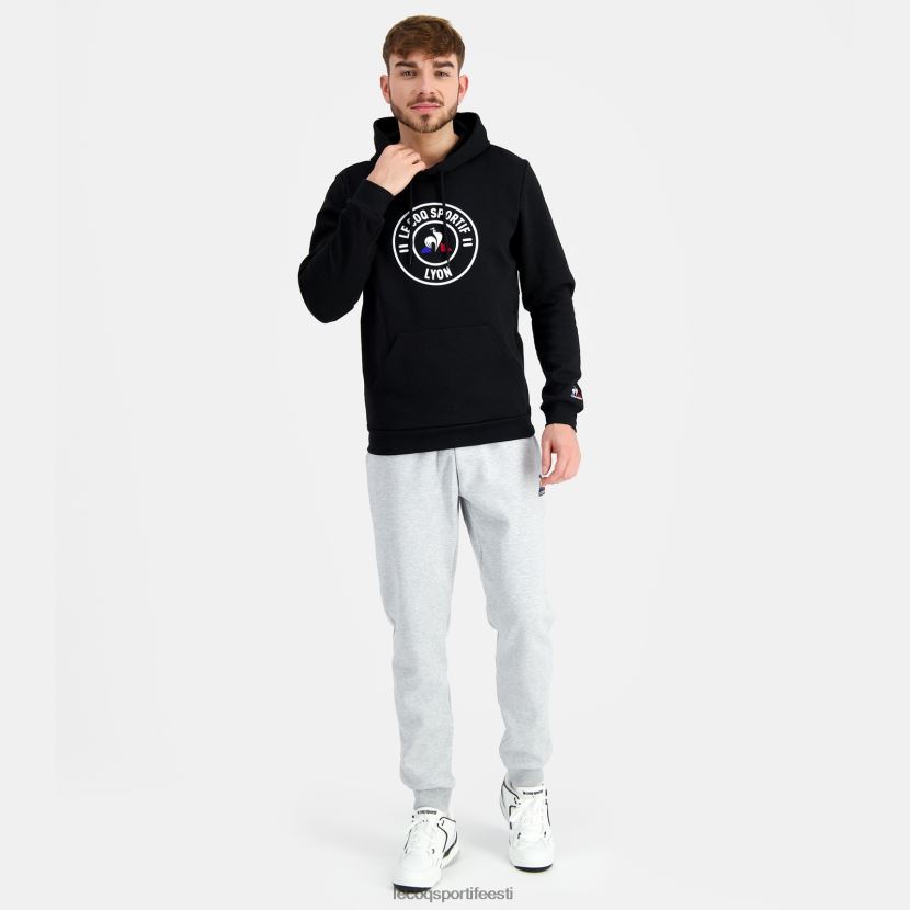 ee Le Coq Sportif Riietus mehed kapuutsiga dressipluus must must TT862D43