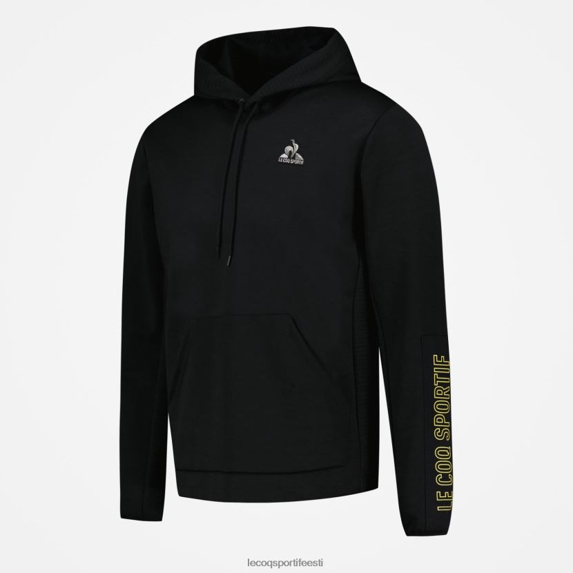 ee Le Coq Sportif Riietus mehed kapuutsiga dressipluus must must TT862D440