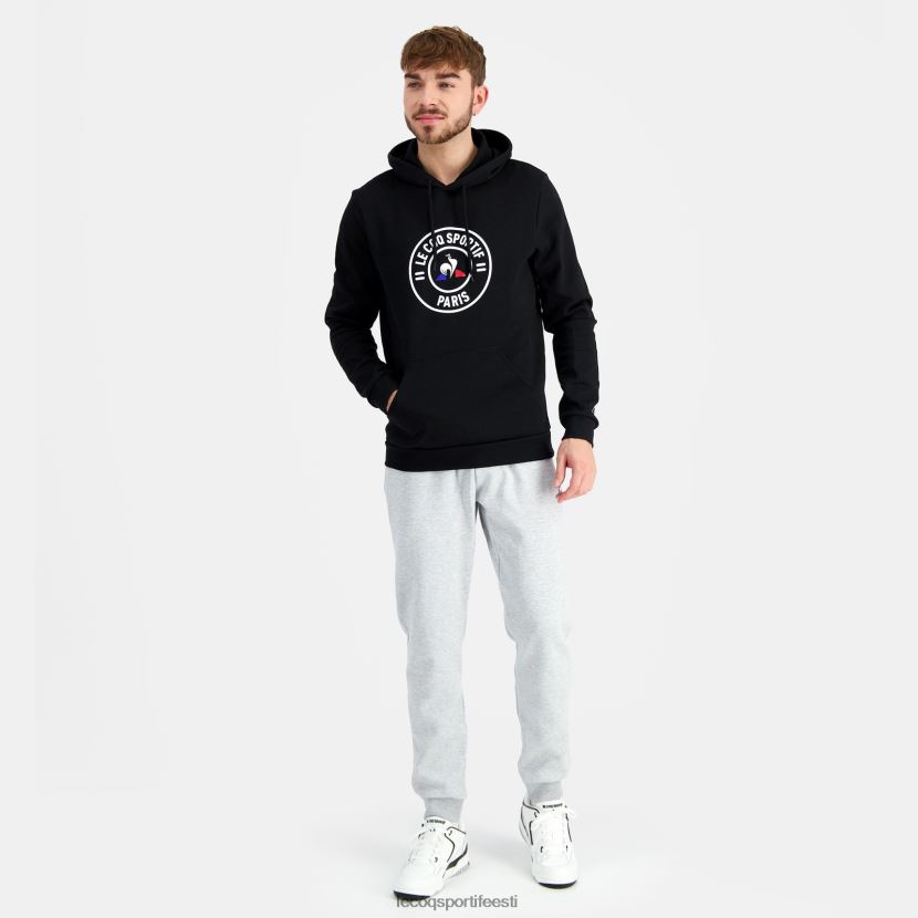 ee Le Coq Sportif Riietus mehed kapuutsiga dressipluus must must TT862D44