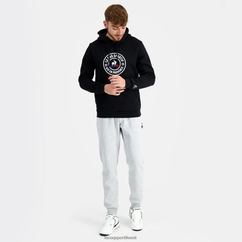 ee Le Coq Sportif Riietus mehed kapuutsiga dressipluus must must TT862D46