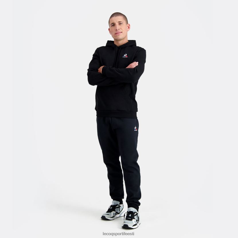 ee Le Coq Sportif Riietus mehed kapuutsiga dressipluus must must TT862D65