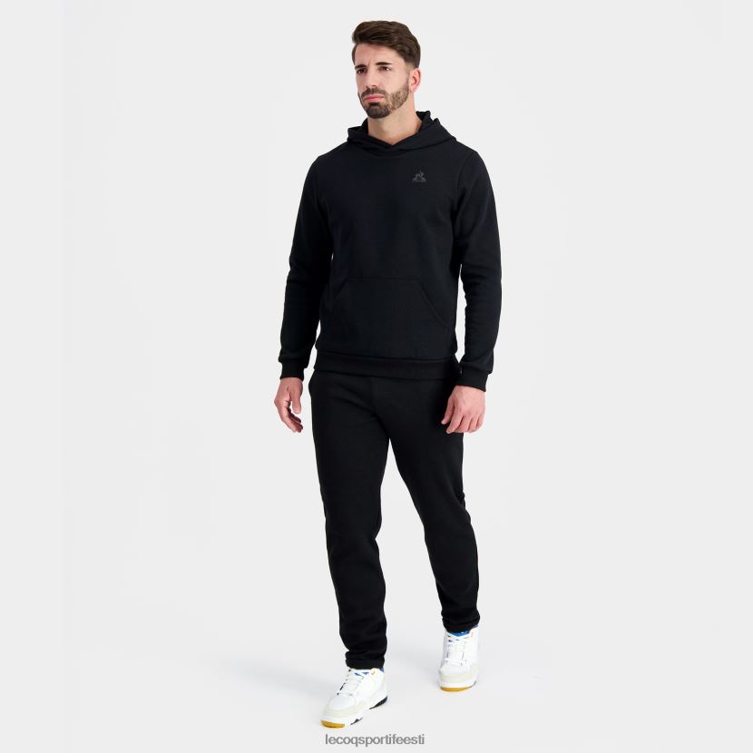 ee Le Coq Sportif Riietus mehed kapuutsiga dressipluus must must TT862D7
