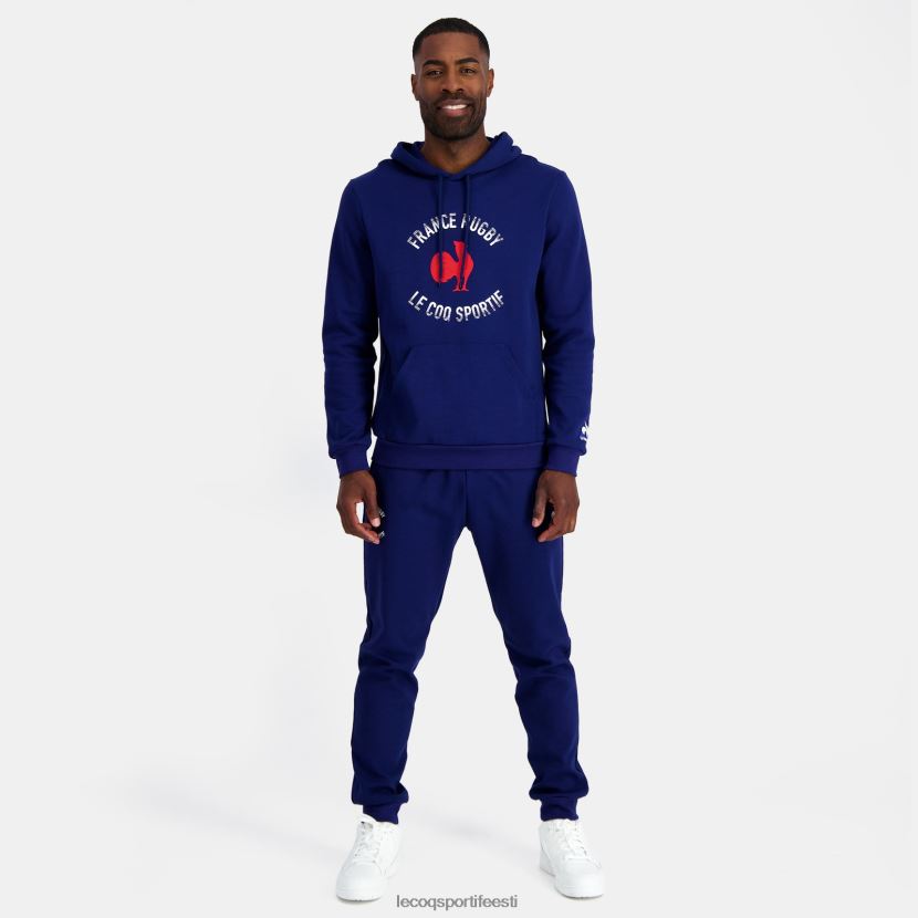 ee Le Coq Sportif Riietus mehed kapuutsiga dressipluus - prantsusmaa ragbi sinine sinine TT862D27