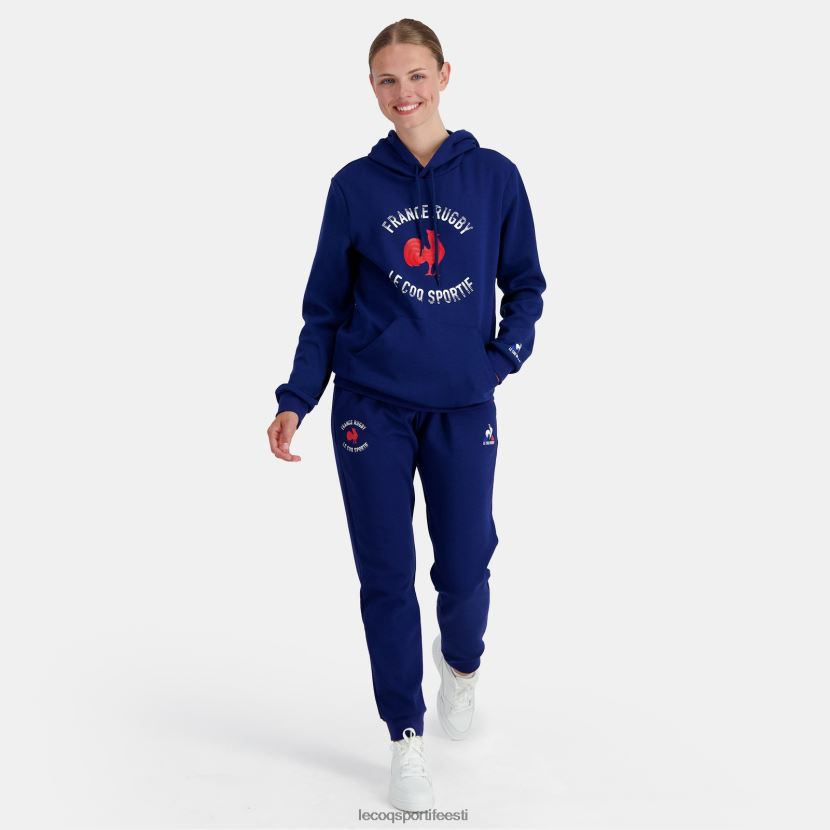 ee Le Coq Sportif Riietus mehed kapuutsiga dressipluus - prantsusmaa ragbi sinine sinine TT862D27