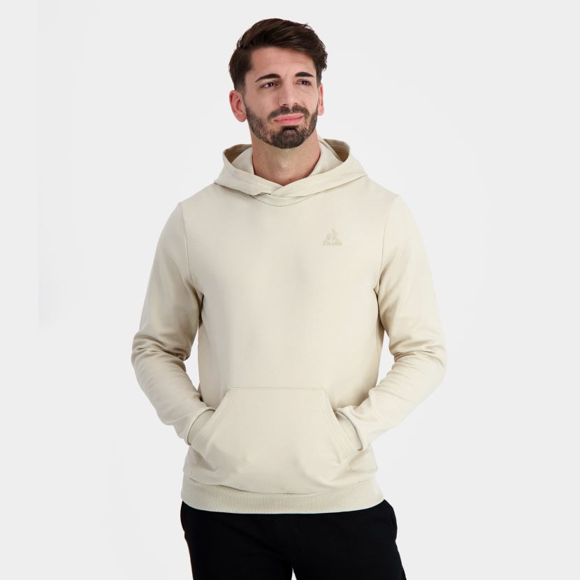 ee Le Coq Sportif Riietus mehed kapuutsiga dressipluus pruun pruun TT862D9