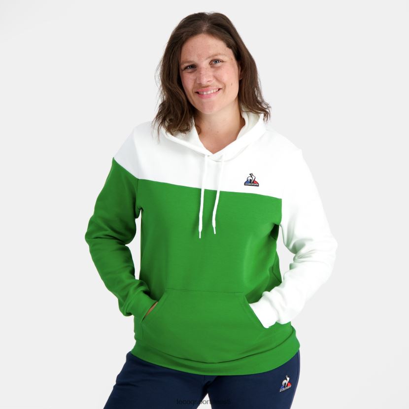 ee Le Coq Sportif Riietus mehed kapuutsiga dressipluus roheline roheline TT862D17