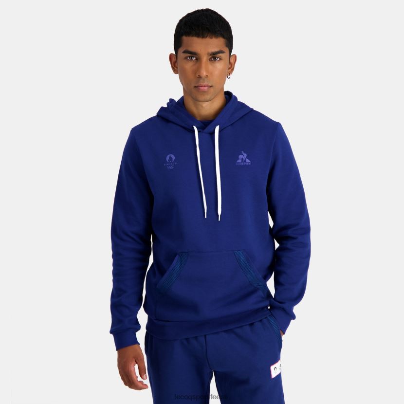 ee Le Coq Sportif Riietus mehed kapuutsiga dressipluus sinine sinine TT862D31