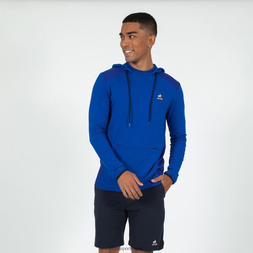 ee Le Coq Sportif Riietus mehed kapuutsiga dressipluus sinine sinine TT862D491