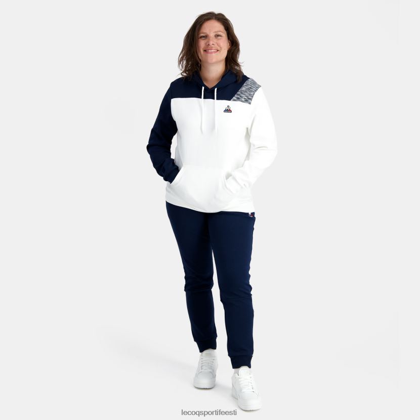 ee Le Coq Sportif Riietus mehed kapuutsiga dressipluus valge valge TT862D20