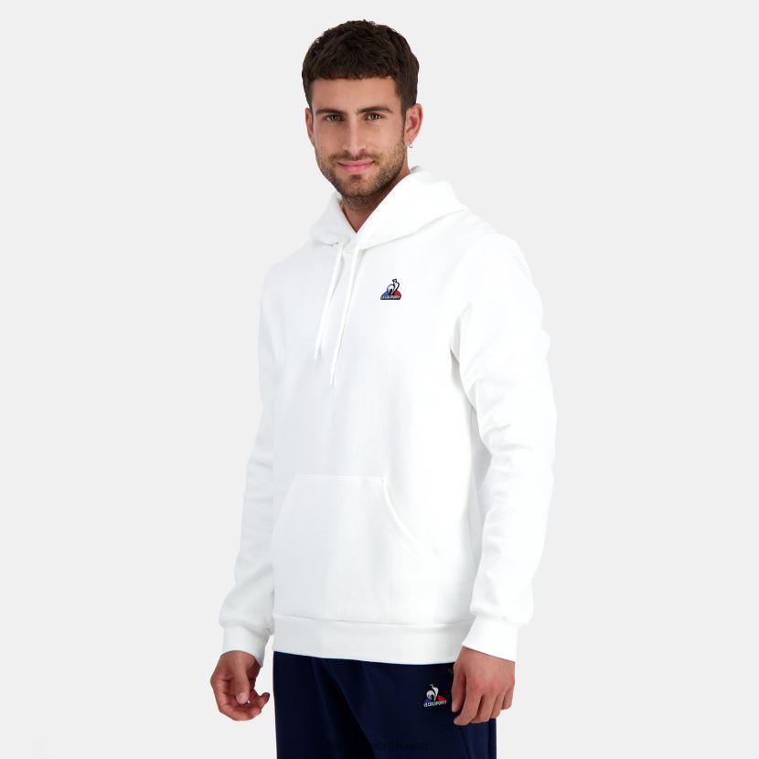 ee Le Coq Sportif Riietus mehed kapuutsiga dressipluus valge valge TT862D441