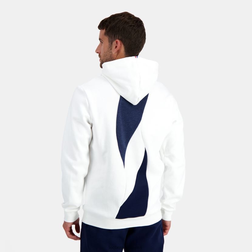 ee Le Coq Sportif Riietus mehed kapuutsiga dressipluus valge valge TT862D441