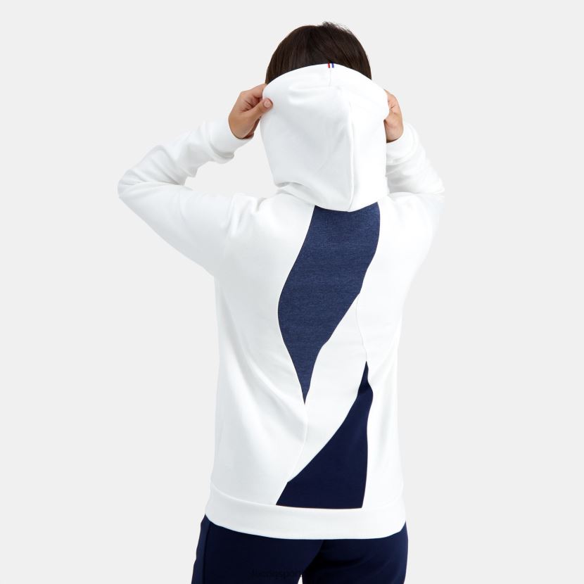 ee Le Coq Sportif Riietus mehed kapuutsiga dressipluus valge valge TT862D441
