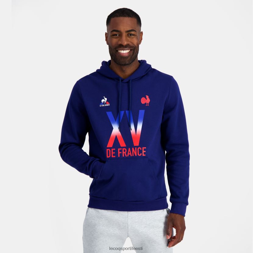 ee Le Coq Sportif Riietus mehed kapuutsiga dressipluus - xv de france sinine sinine TT862D25