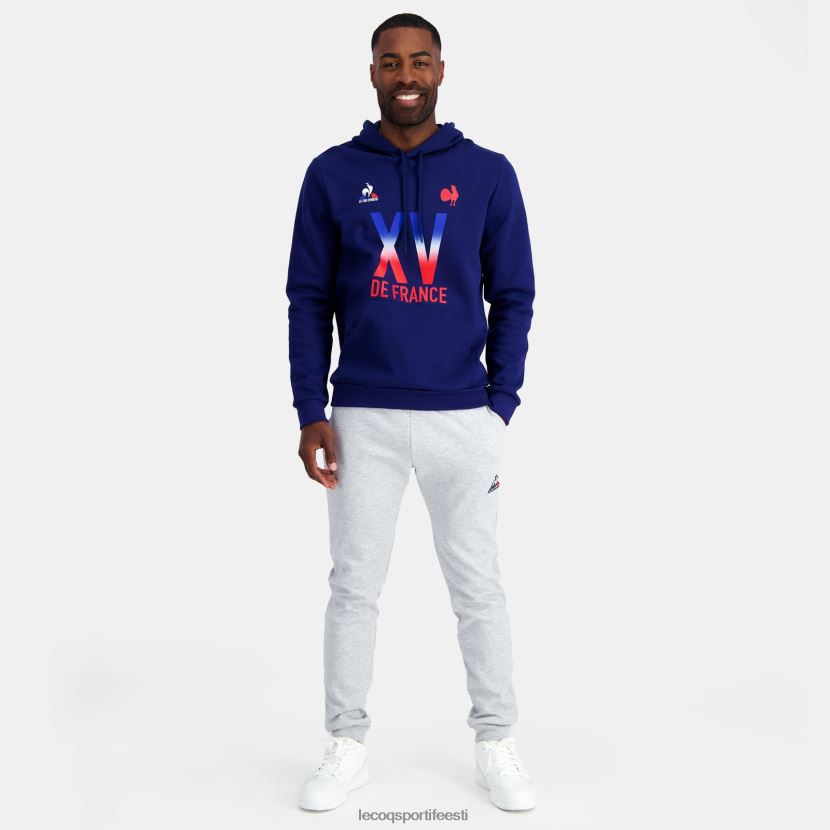ee Le Coq Sportif Riietus mehed kapuutsiga dressipluus - xv de france sinine sinine TT862D25