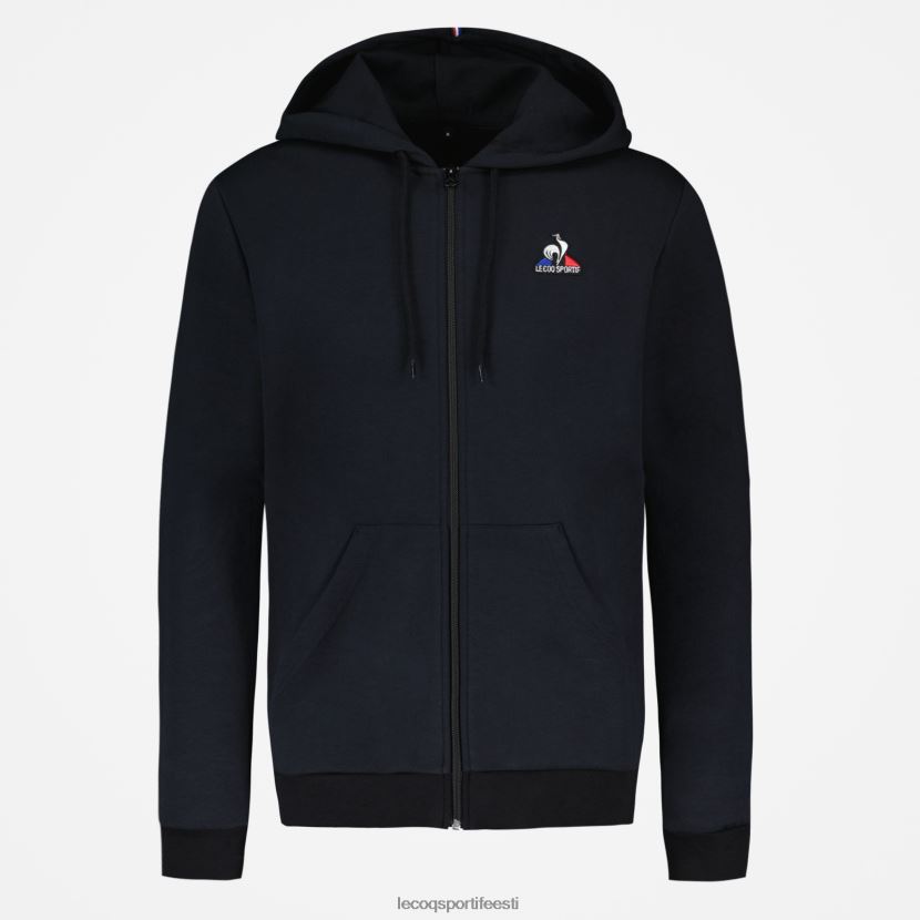 ee Le Coq Sportif Riietus mehed kapuutsiga, musta lukuga dressipluus must TT862D56