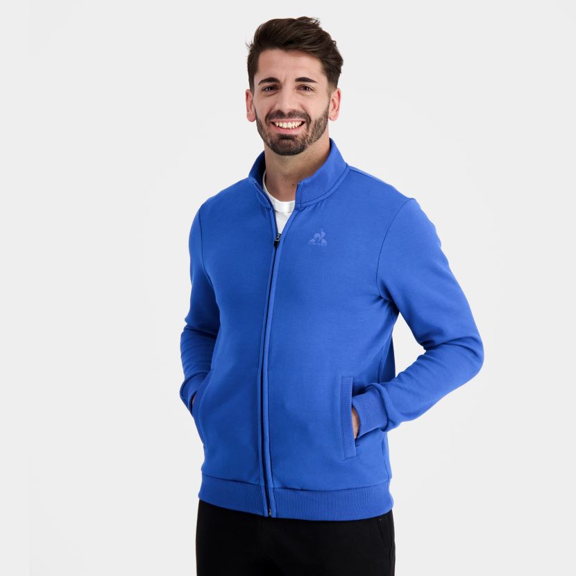 ee Le Coq Sportif Riietus mehed lukuga dressipluus sinine sinine TT862D12