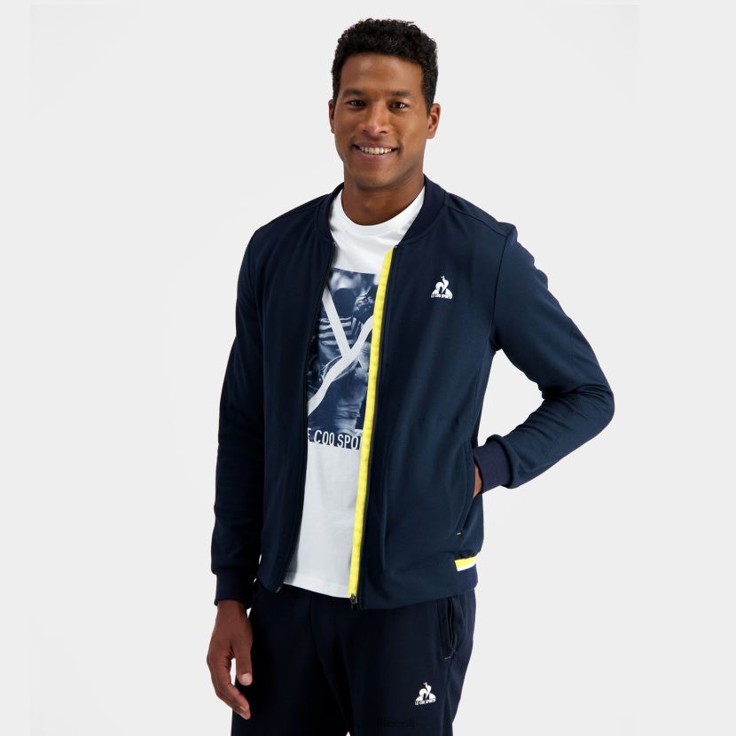ee Le Coq Sportif Riietus mehed lukuga dressipluus sinine sinine TT862D19