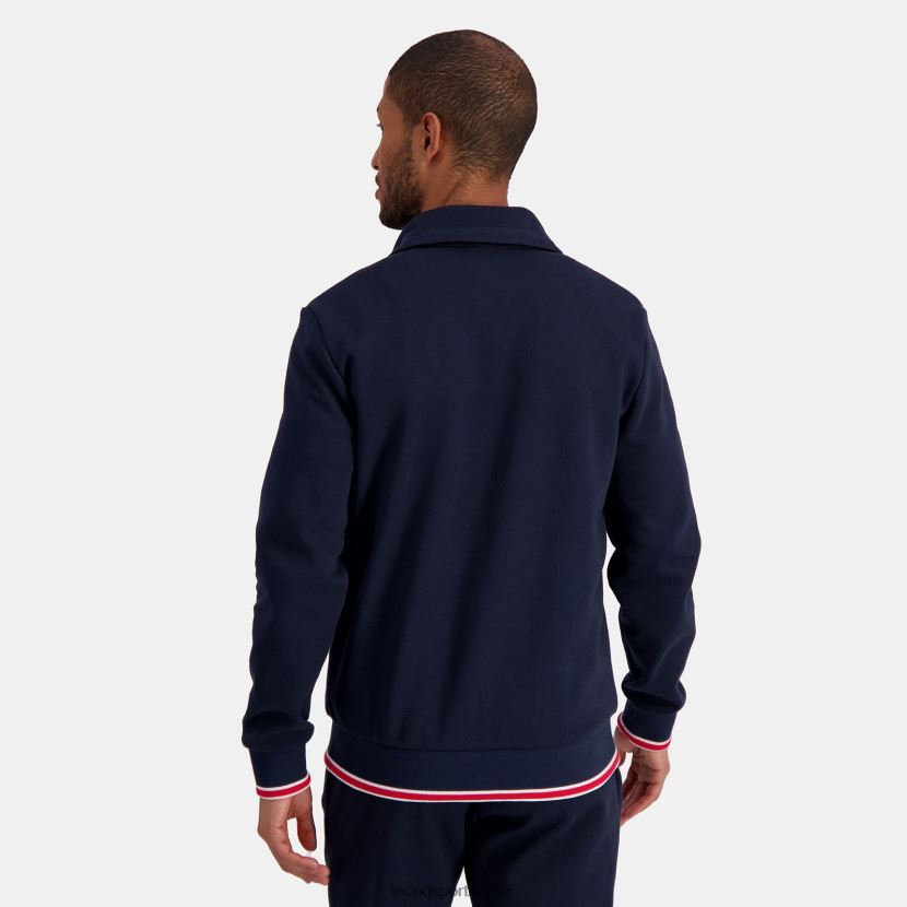 ee Le Coq Sportif Riietus mehed lukuga dressipluus sinine sinine TT862D431