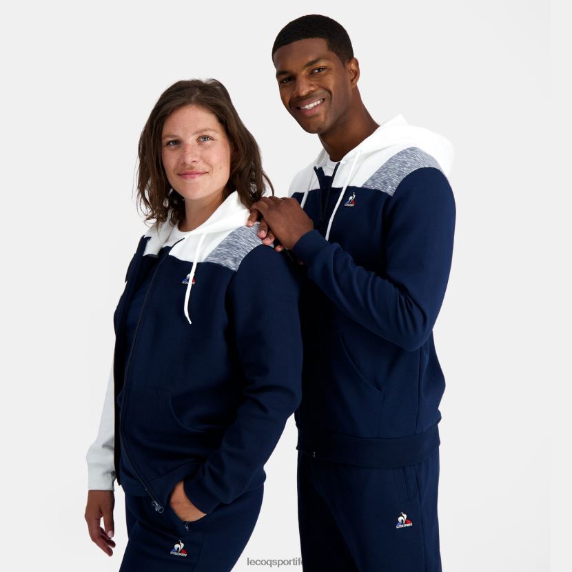 ee Le Coq Sportif Riietus mehed sinise lukuga kapuutsiga dressipluus sinine TT862D22