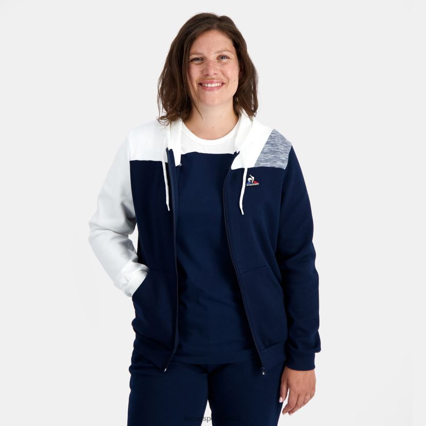 ee Le Coq Sportif Riietus mehed sinise lukuga kapuutsiga dressipluus sinine TT862D22