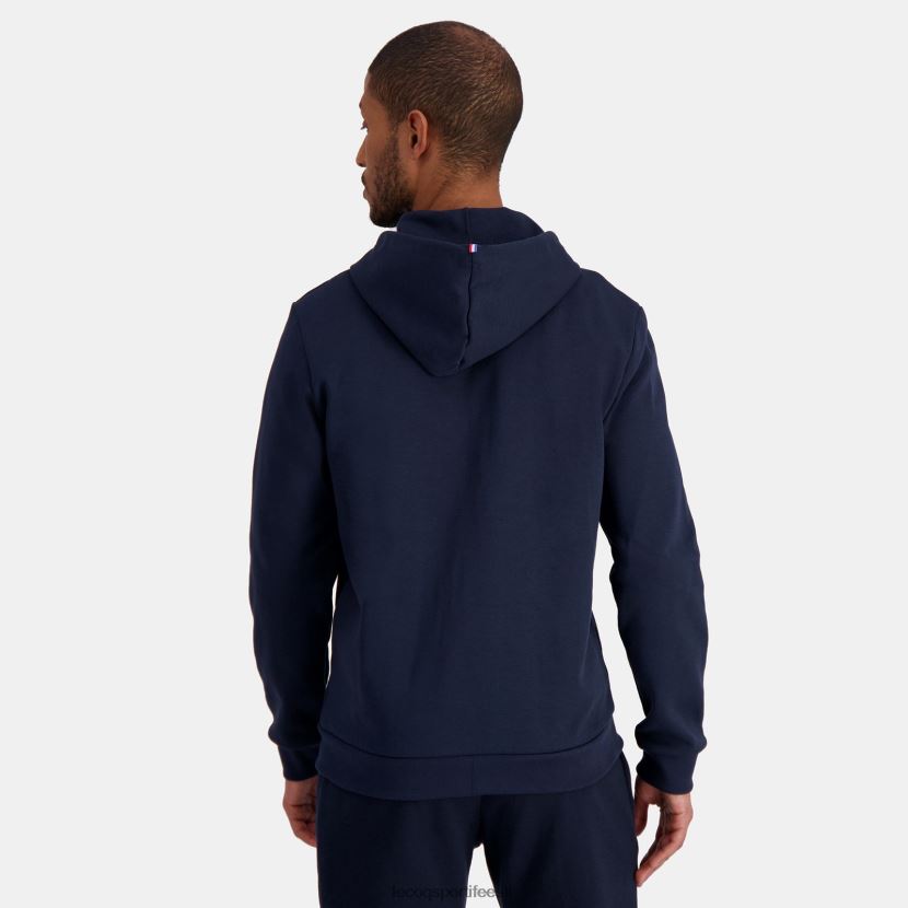 ee Le Coq Sportif Riietus mehed sinise lukuga kapuutsiga dressipluus sinine TT862D47