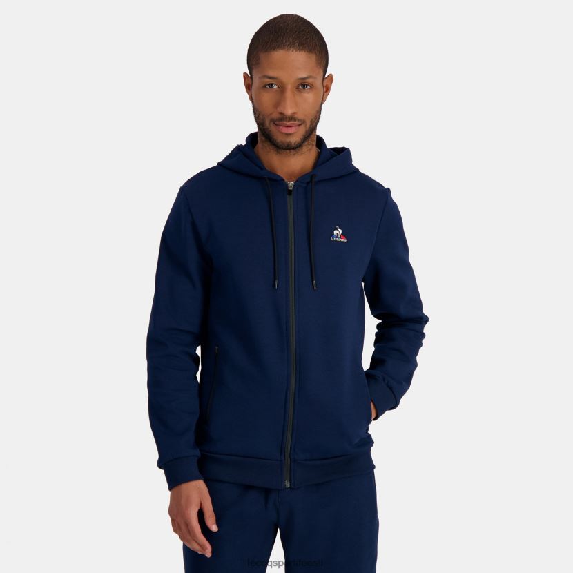 ee Le Coq Sportif Riietus mehed sinise lukuga kapuutsiga dressipluus sinine TT862D49