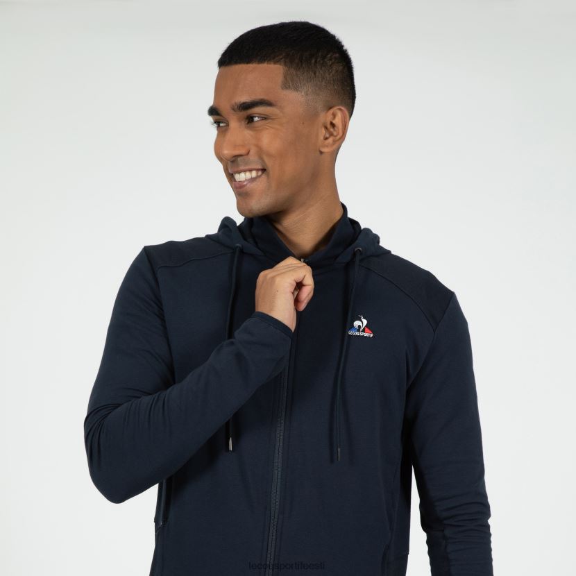 ee Le Coq Sportif Riietus mehed sinise lukuga kapuutsiga dressipluus sinine TT862D490