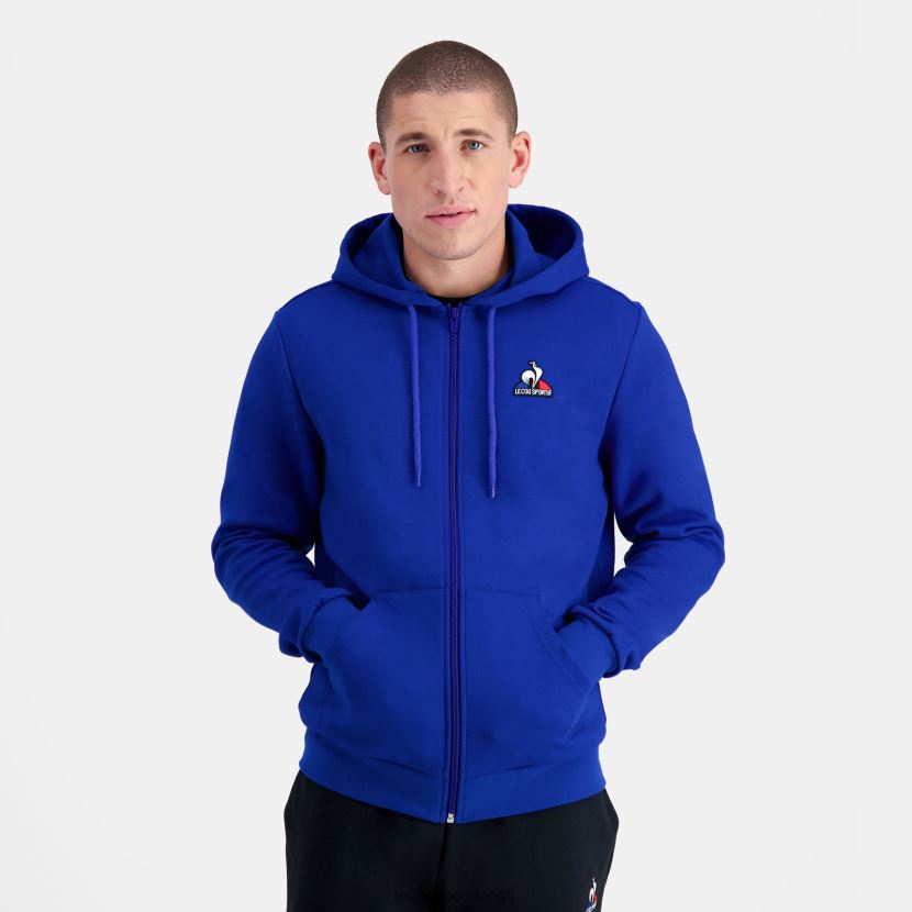 ee Le Coq Sportif Riietus mehed sinise lukuga kapuutsiga dressipluus sinine TT862D54