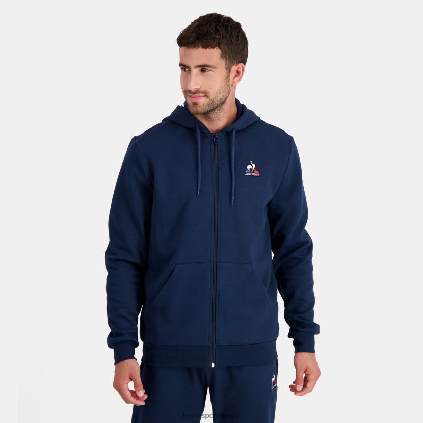 ee Le Coq Sportif Riietus mehed sinise lukuga kapuutsiga dressipluus sinine TT862D55