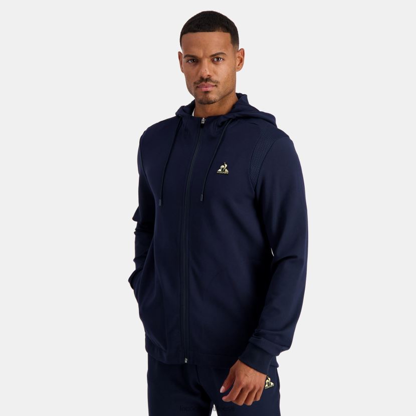 ee Le Coq Sportif Riietus mehed sinise lukuga kapuutsiga dressipluus sinine TT862D69