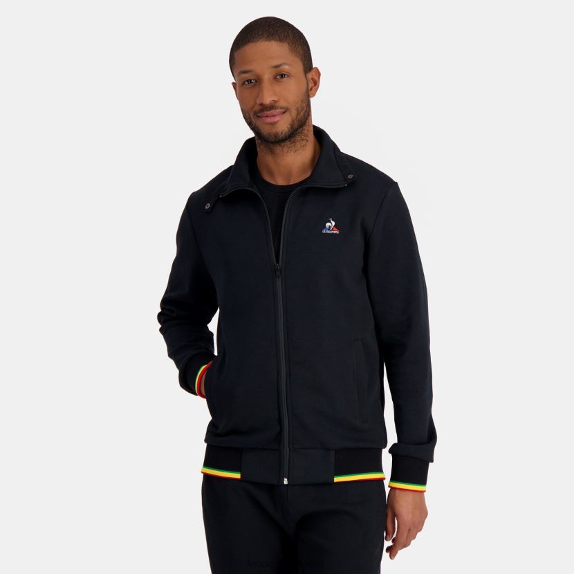 ee Le Coq Sportif Riietus mehed tõmblukuga dressipluus must must TT862D432
