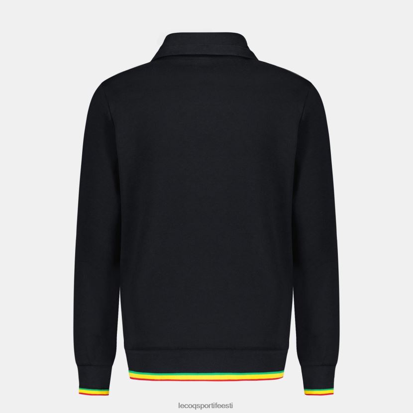 ee Le Coq Sportif Riietus mehed tõmblukuga dressipluus must must TT862D432