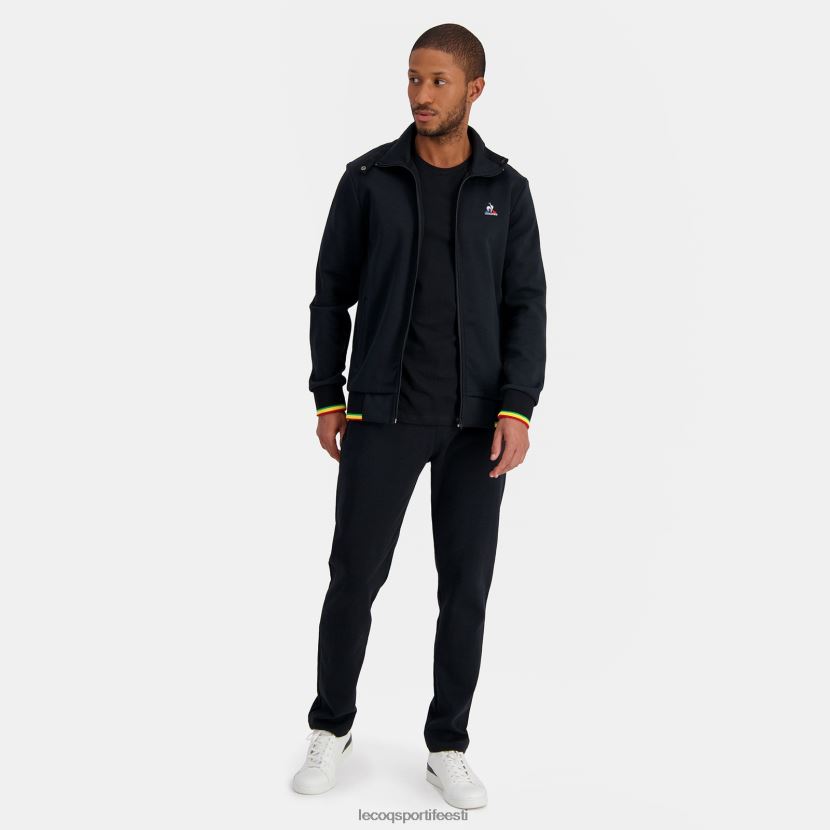 ee Le Coq Sportif Riietus mehed tõmblukuga dressipluus must must TT862D432