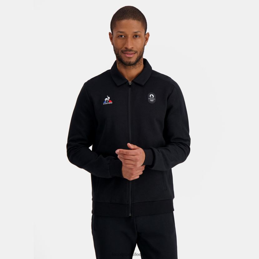 ee Le Coq Sportif Riietus mehed tõmblukuga dressipluus must must TT862D489