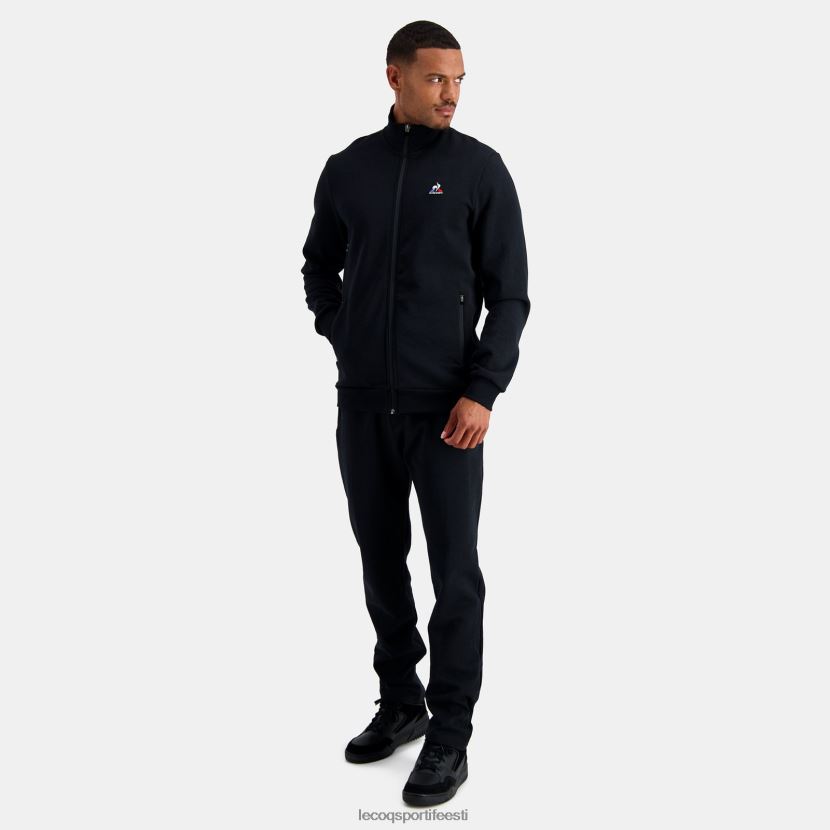 ee Le Coq Sportif Riietus mehed tõmblukuga dressipluus must must TT862D51